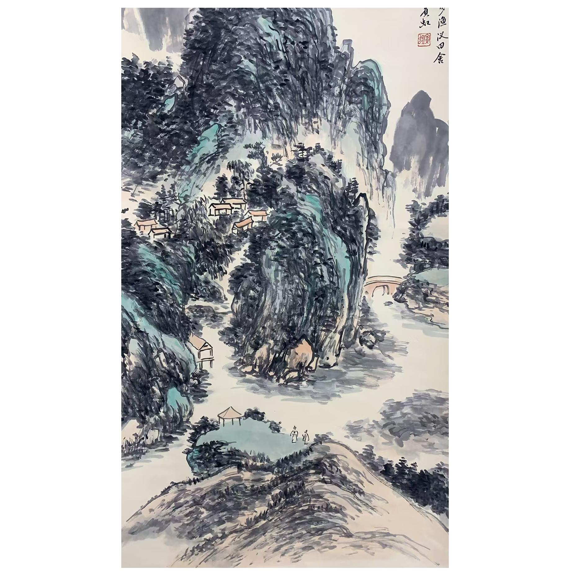 黄老款 山水立轴135 65 7.8平尺