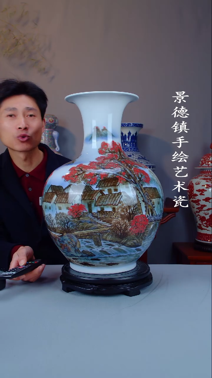 摆件景德镇手工手绘陶瓷52