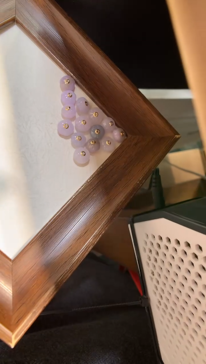 颈饰18K金镶嵌翡翠南瓜珠 多样性发一件