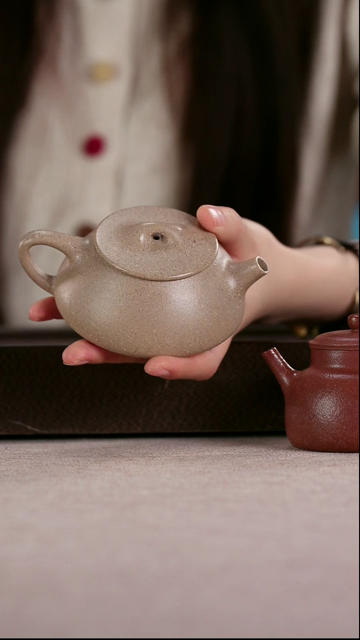茶壶紫砂五彩老段泥景舟石瓢