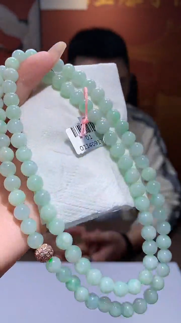 【闪购商品】定制翡翠未镶嵌1072xx-毛货珠链22