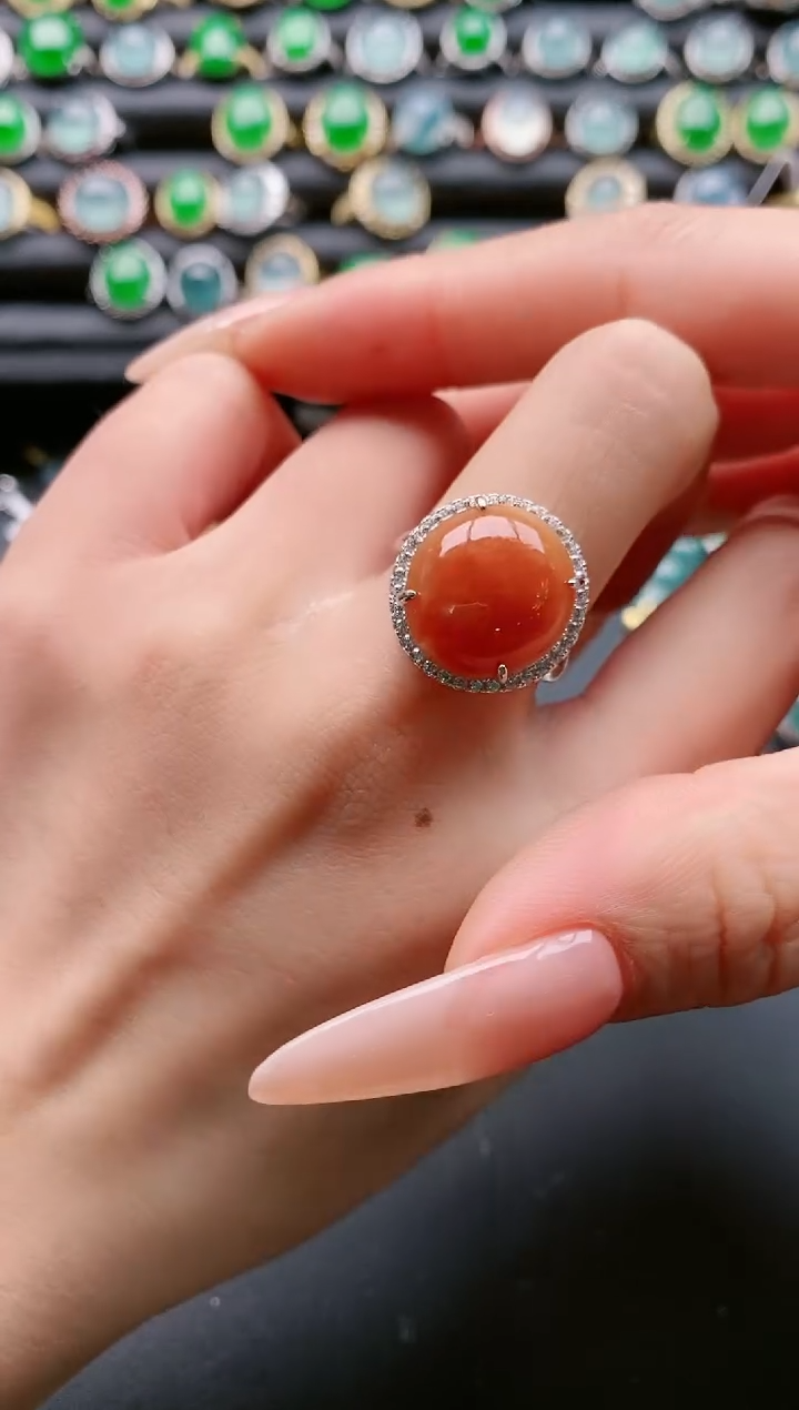 【闪购商品】翡翠戒指银S925镶嵌111111