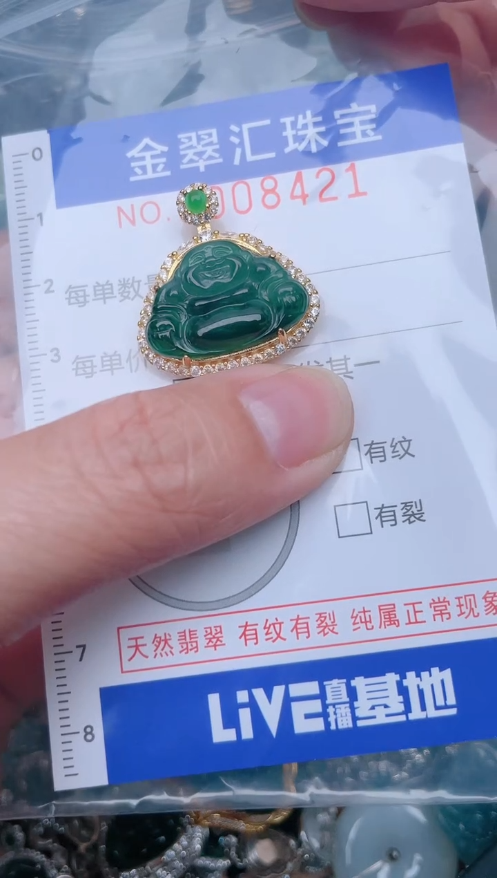 【闪购商品】翡翠颈饰未镶嵌8421........1