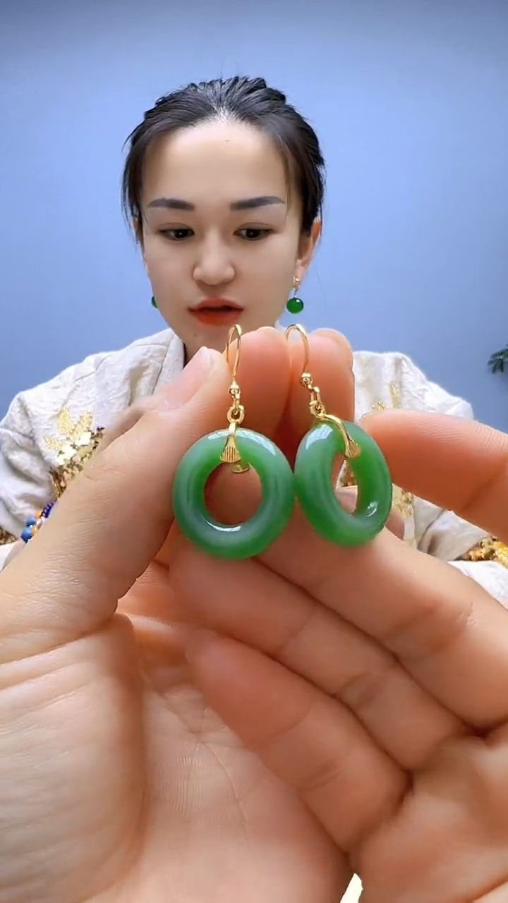 无非金属高货diy劲饰甜甜圈耳钩