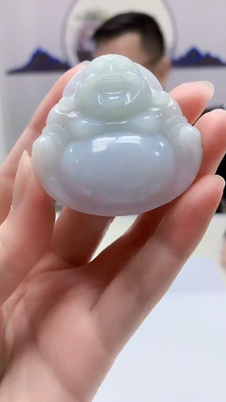 【闪购商品】定制翡翠未镶嵌5152zm-毛货挂件佛公274