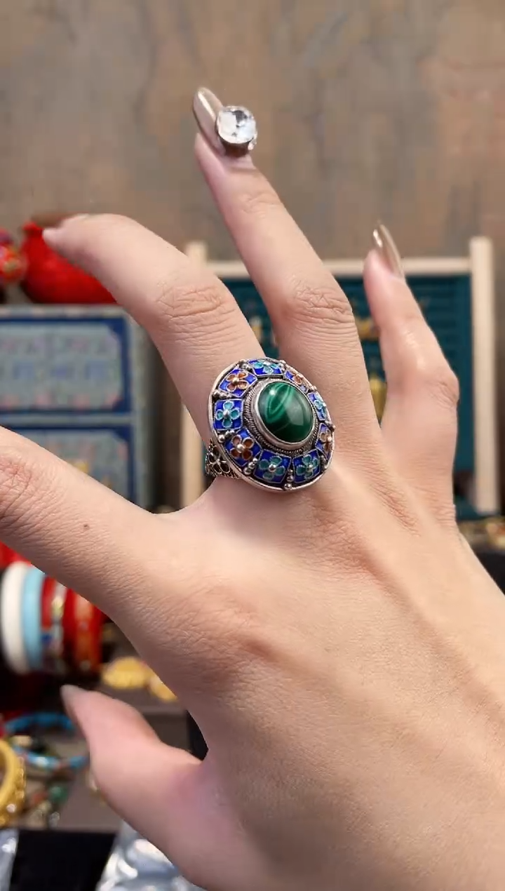 【闪购商品】非遗绝技花丝镶嵌戒指