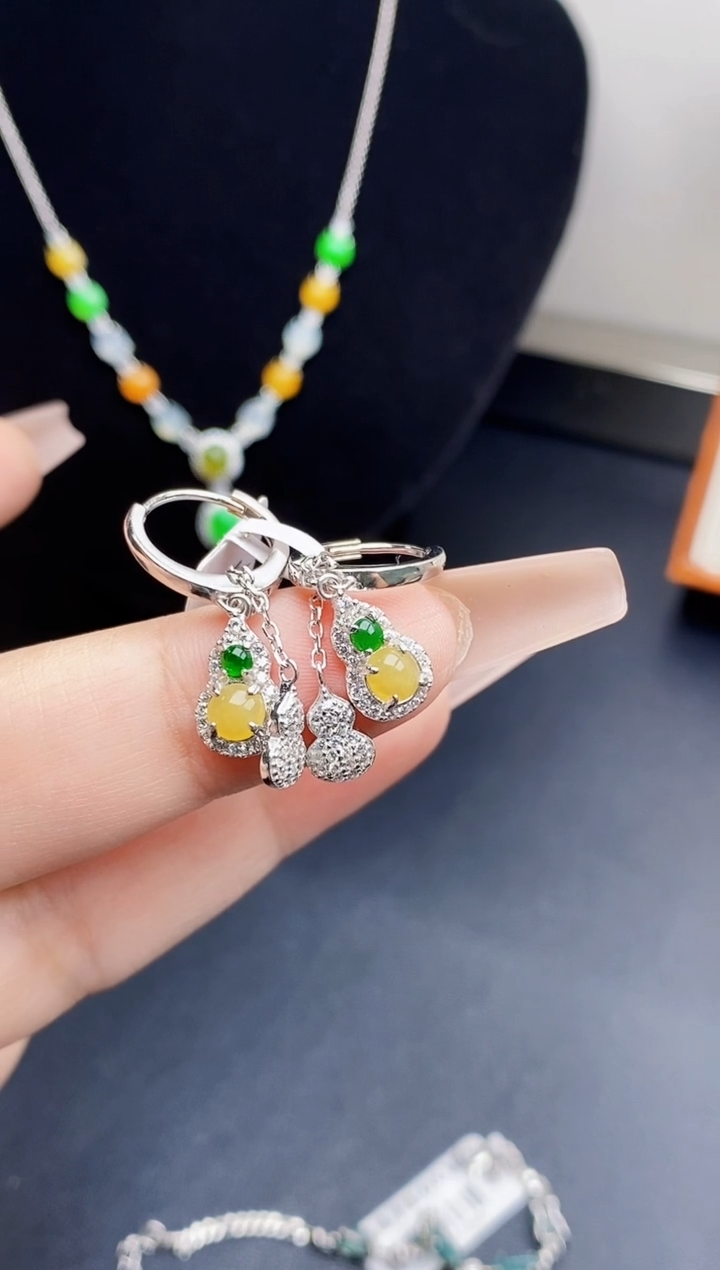 银S925镶嵌戒指翡翠0110