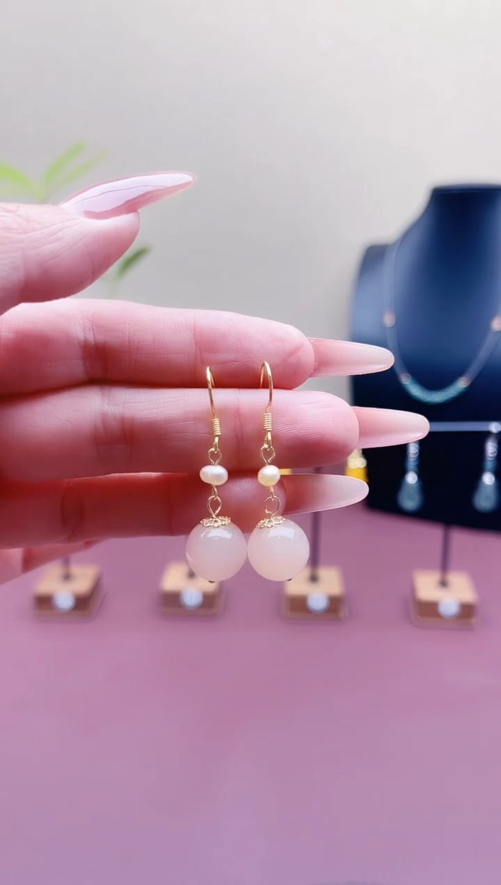 未镶嵌耳饰淡水珍珠660