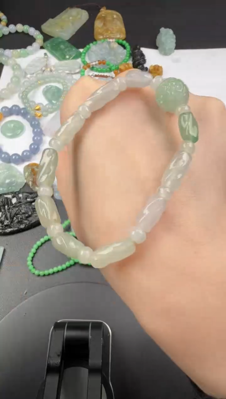 未镶嵌手串翡翠384-翡翠饰品