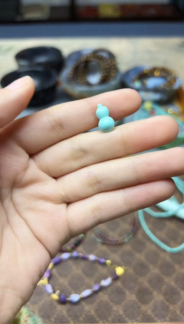 未镶嵌绿松石挂件松石葫芦配饰GW