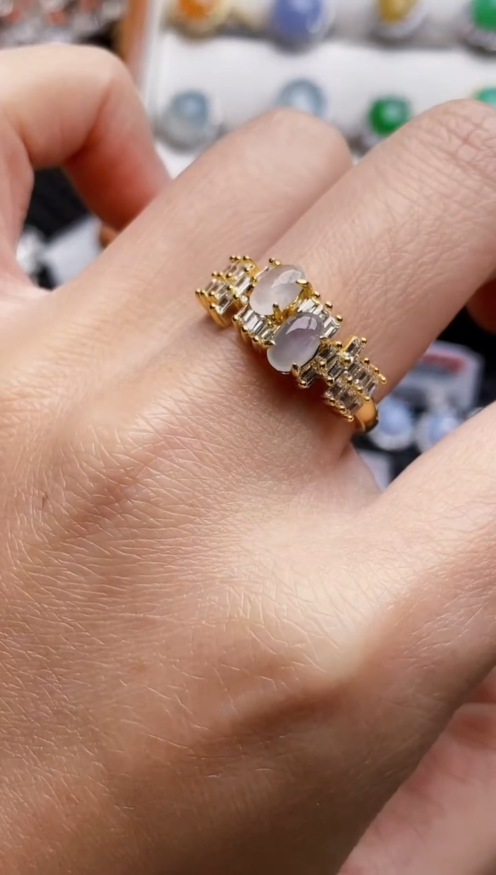 银S925镶嵌戒指翡翠2305