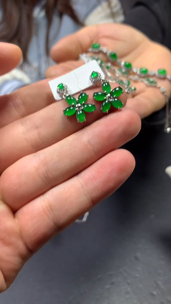 【闪购商品】翡翠耳饰未镶嵌0698921646/多样性发一