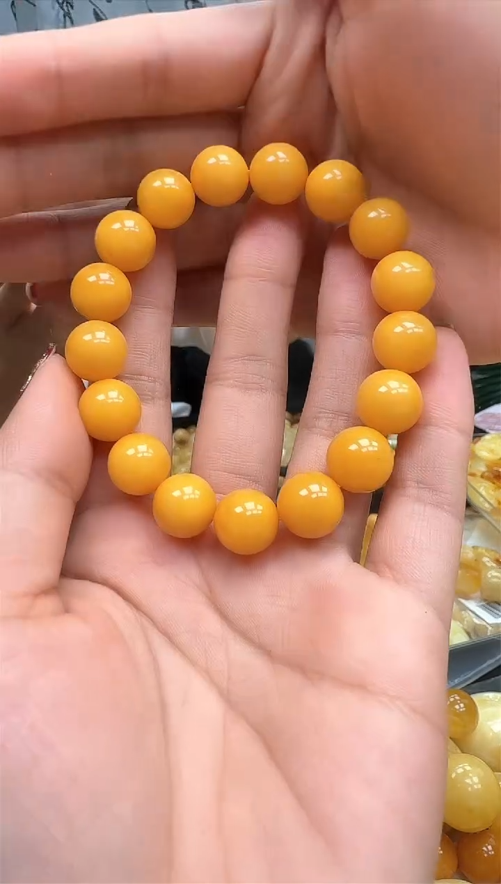 【闪购商品】琥珀裸石未镶嵌手串14.9
