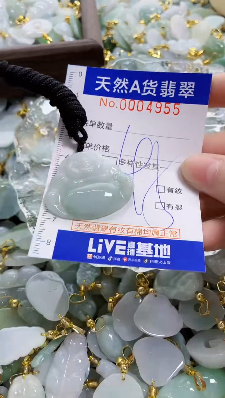 颈饰未镶嵌翡翠快***贝天然A货翡翠