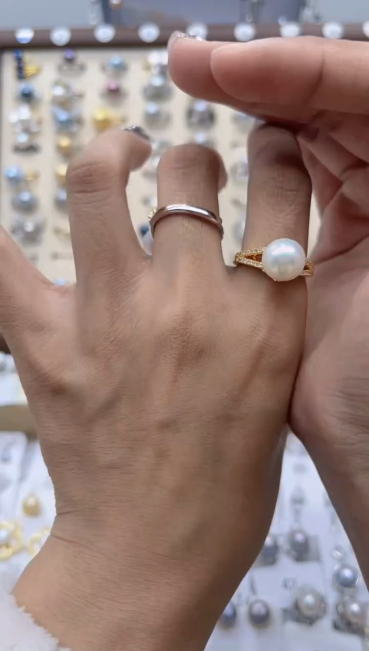 【闪购商品】淡水珍珠戒指合金0.0