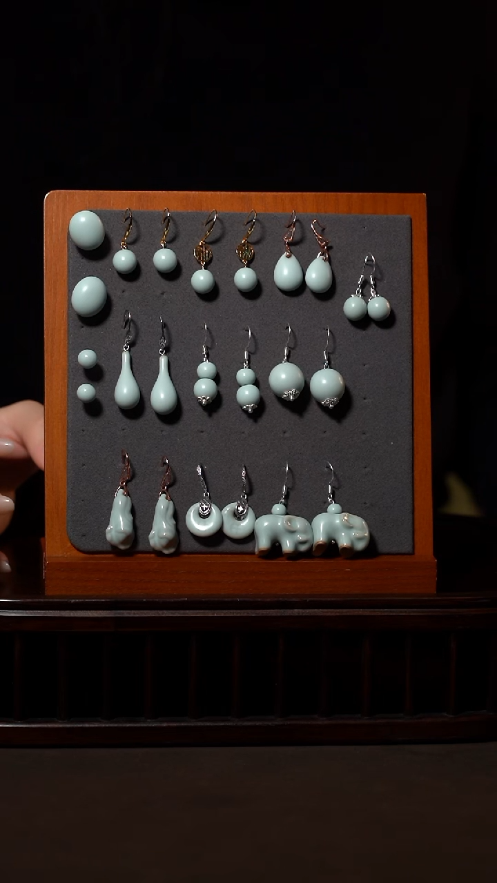 摆件耳环全家福展示参考图（备注发一对）