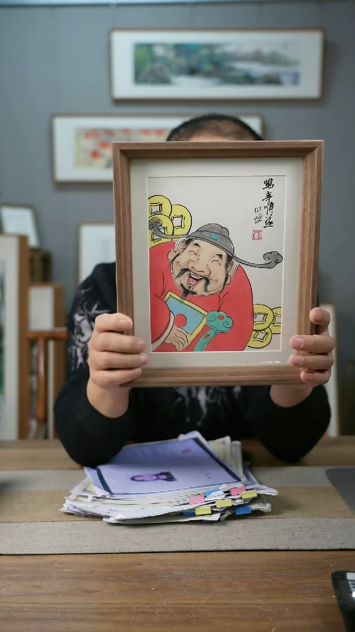 【闪购商品】书法协会会员老师带框作品-手书/绘同款作品