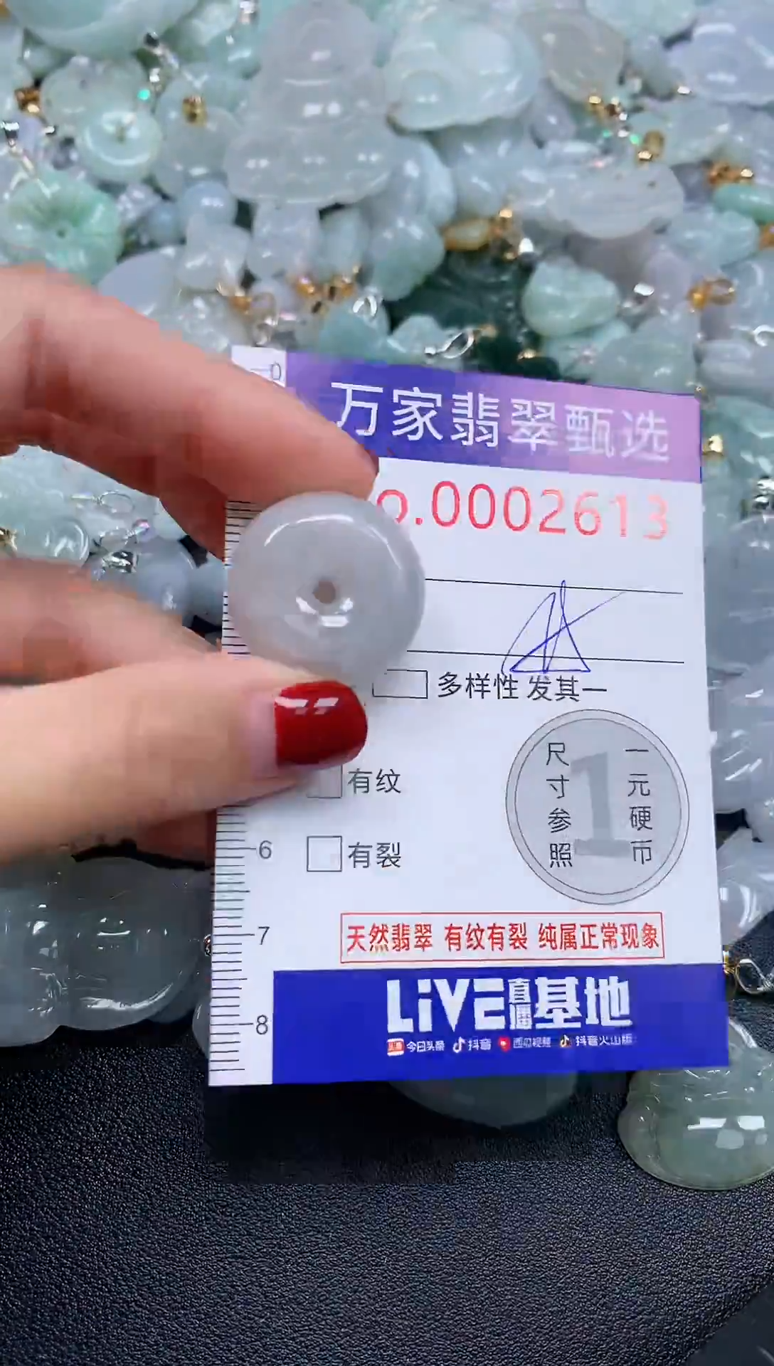 吊坠(不含链)未镶嵌翡翠2613