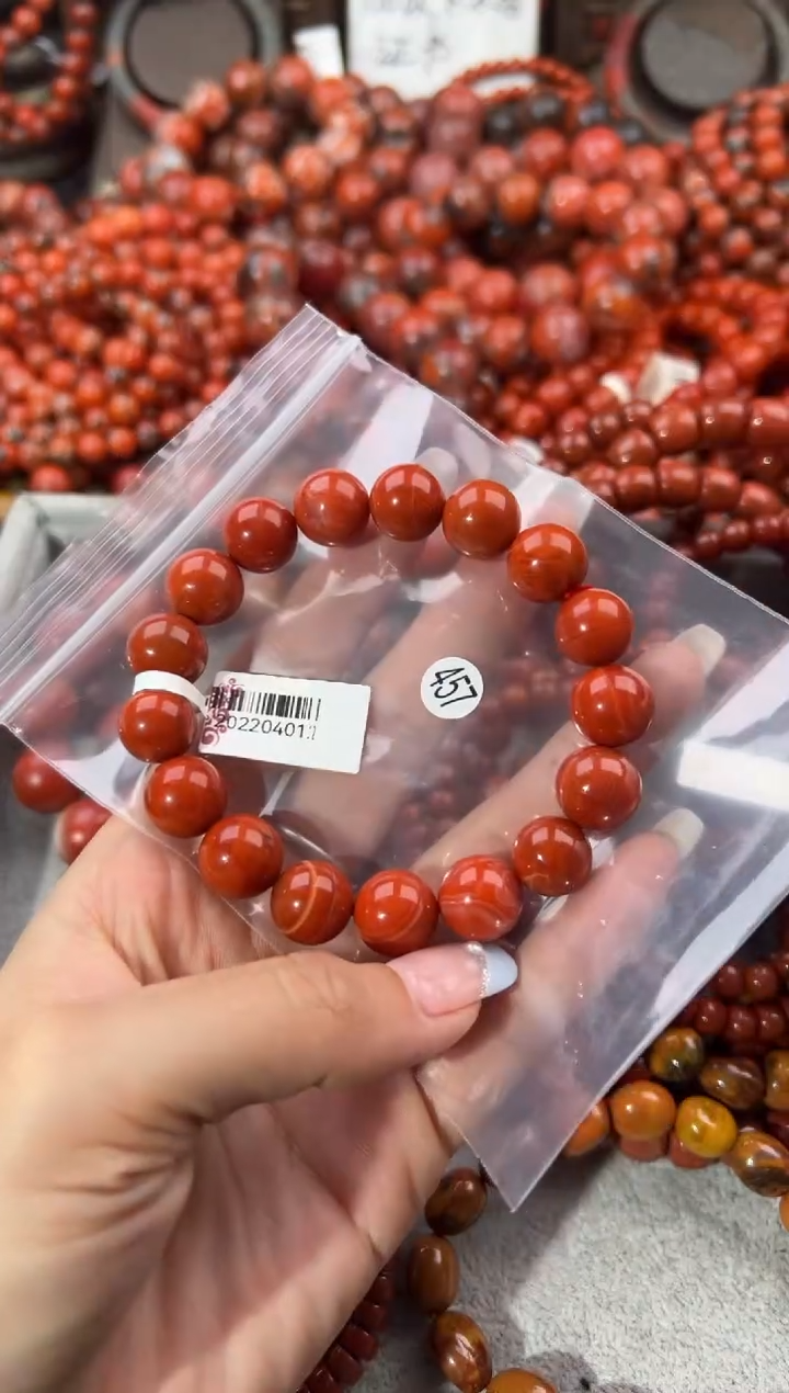 未镶嵌手串南红玛瑙12+