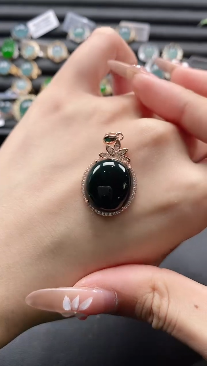 【闪购商品】翡翠戒指银S925镶嵌111111