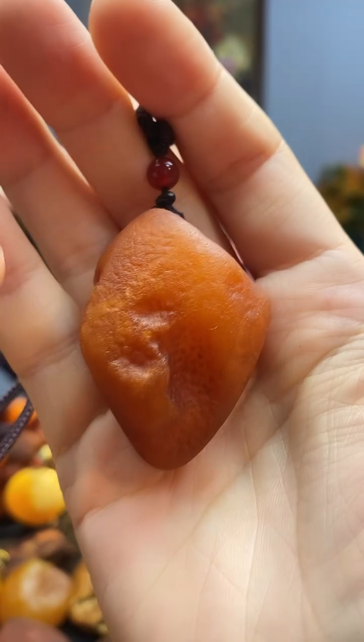 琥珀颈饰未镶嵌挂件