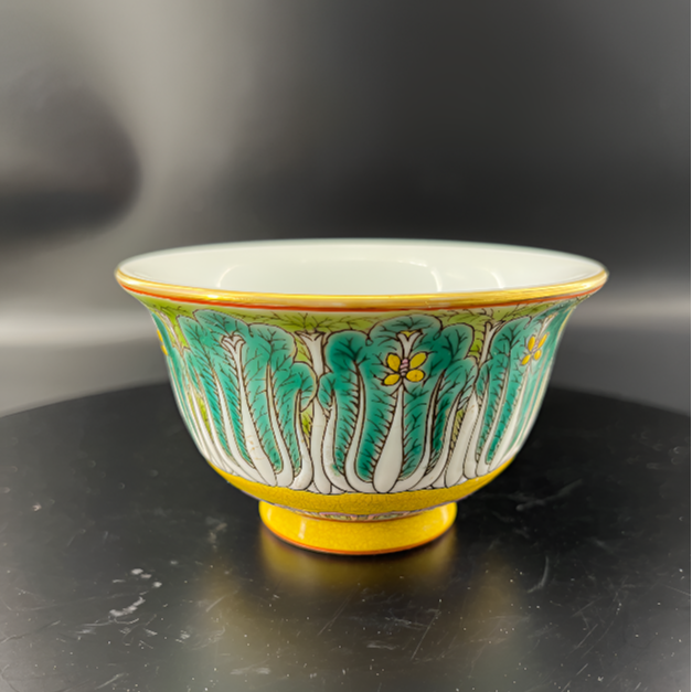 清雍正珐琅彩描金百财压手杯一对sgbgc-2111731