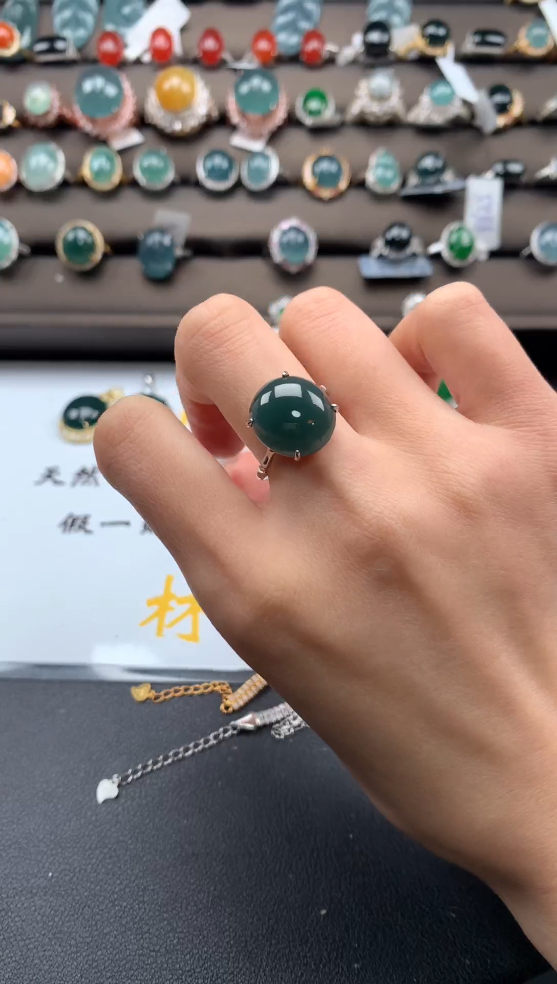 【闪购商品】翡翠戒指银S925镶嵌321543543543