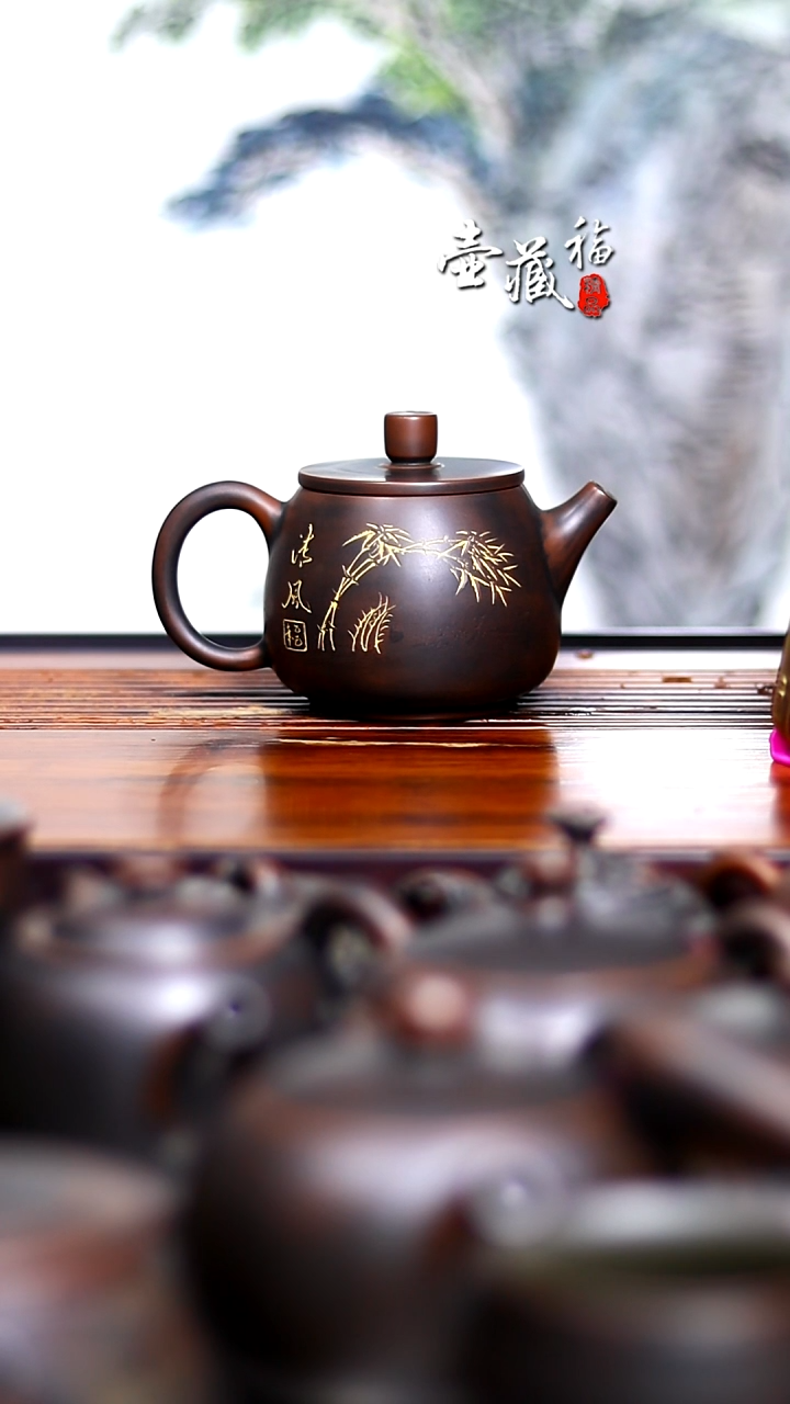 坭兴陶水**哥坭兴陶特价斗金壶