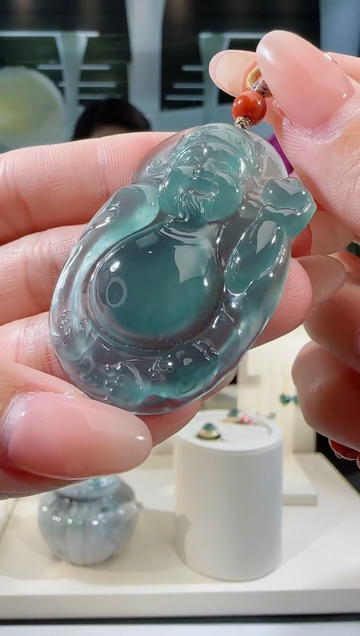 【闪购商品】翡翠吊坠(不含链)未镶嵌财神