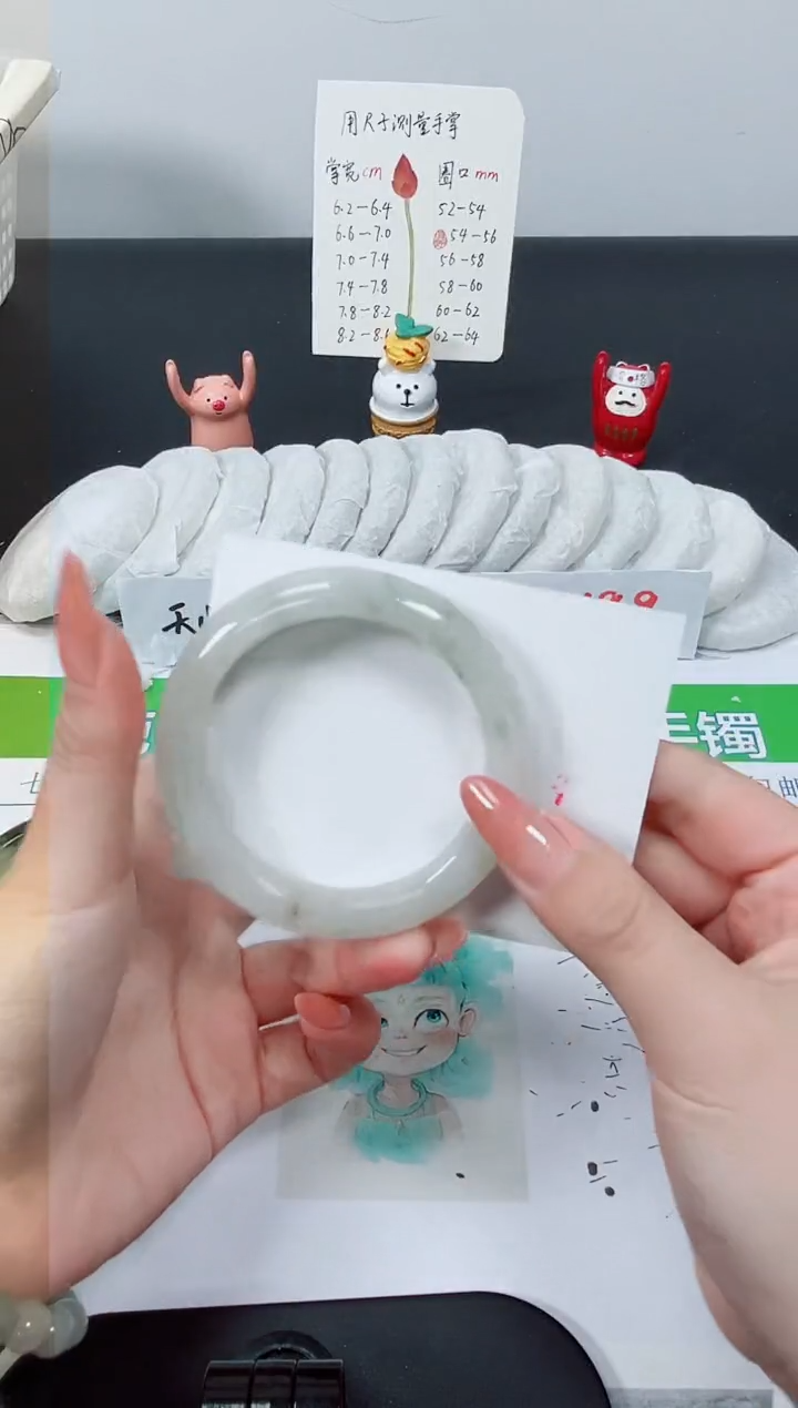 【闪购商品】石英质玉手镯未镶嵌K441-54