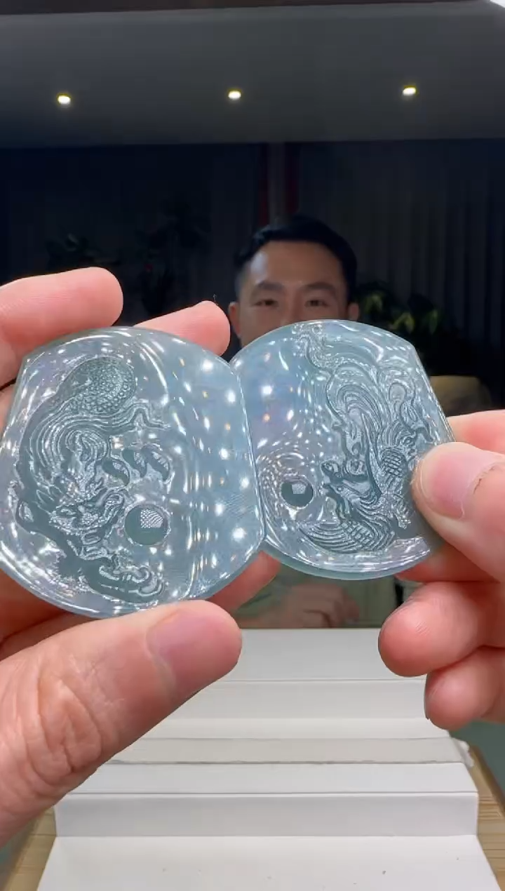【闪购商品】翡翠颈饰未镶嵌多样性发其一对DY@@960Q3J051