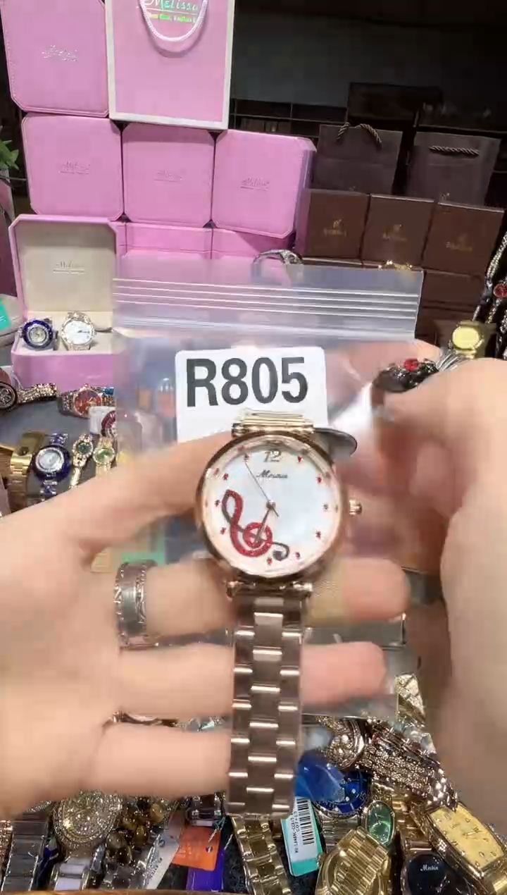 石英机芯不锈钢不锈钢直播定闪专用