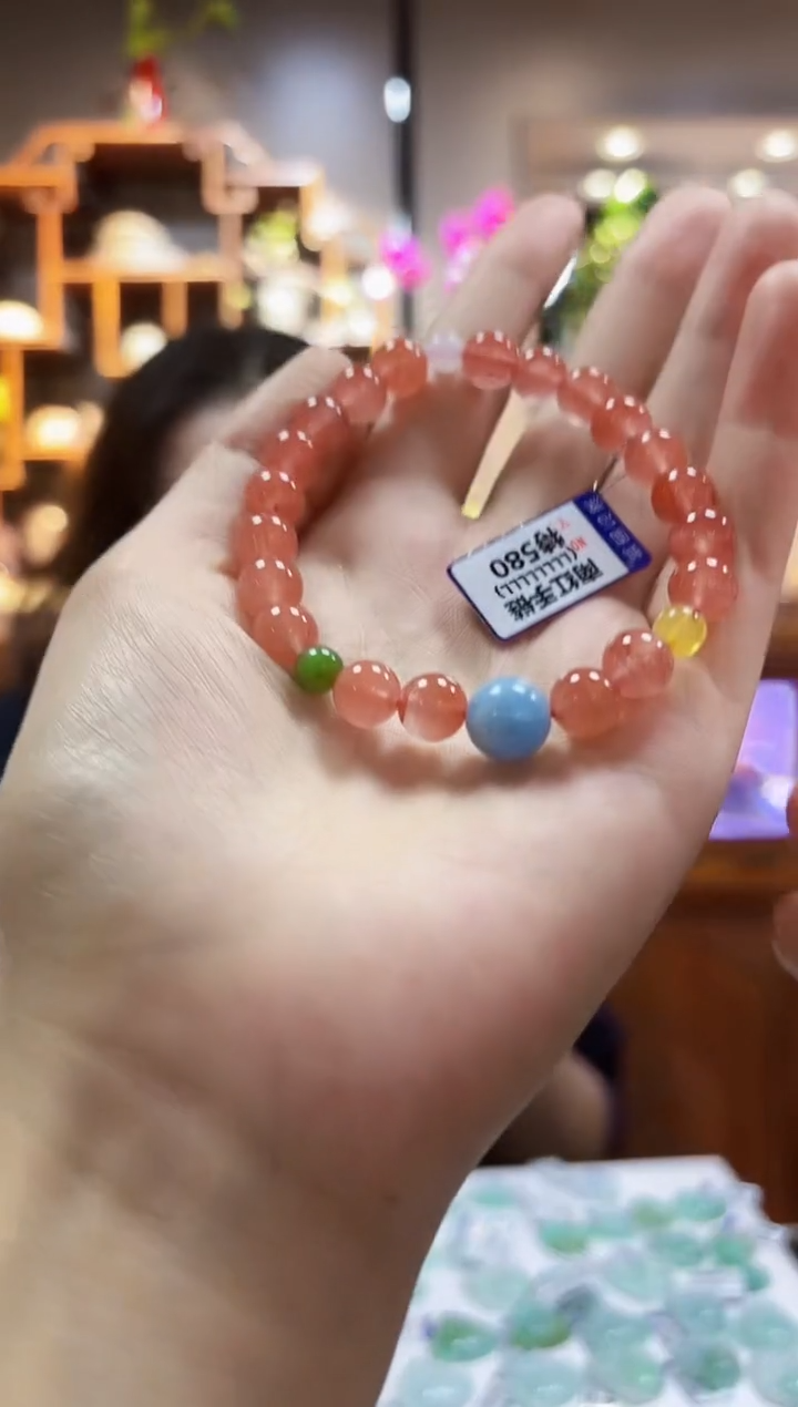 【闪购商品】南红玛瑙手链未镶嵌手链8+