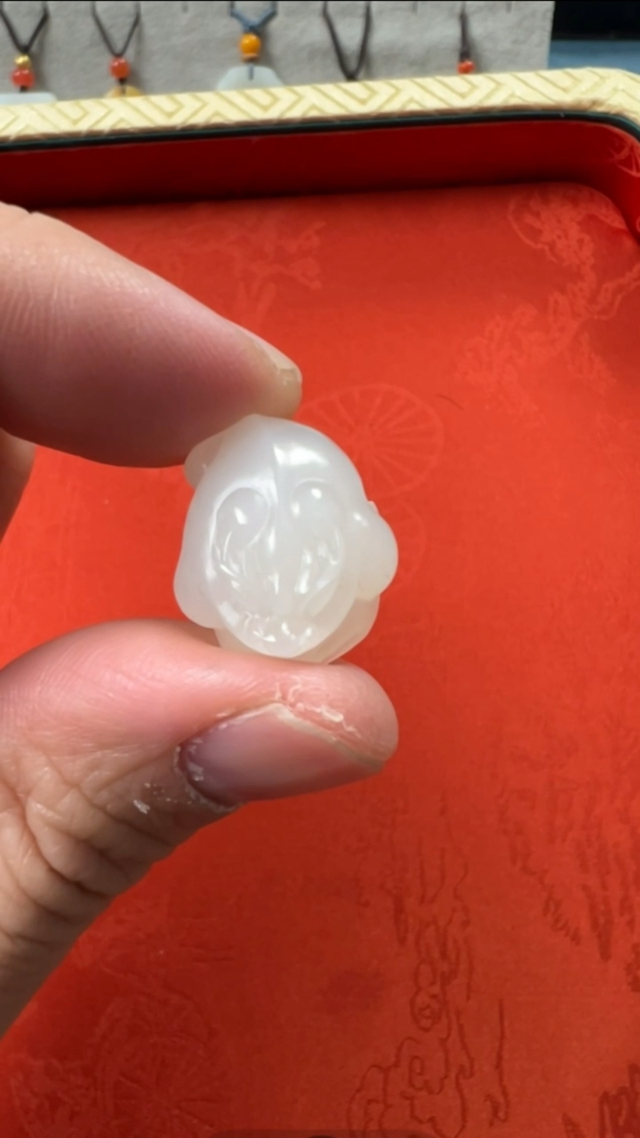 【闪购商品】和田玉挂件未镶嵌新疆白玉老熟金蟾