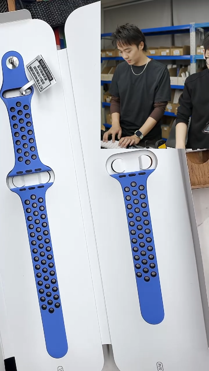 准新品大表盘 仅拆封 全新 心动蓝配黑 耐克洞洞 叉总的