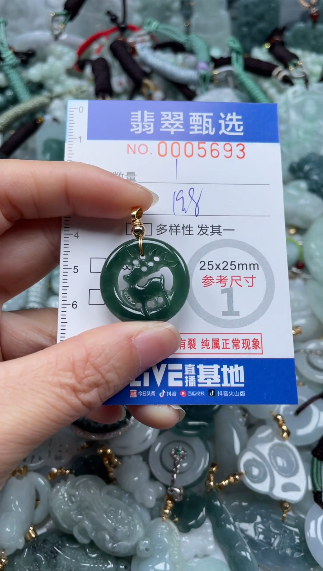【闪购商品】翡翠颈饰未镶嵌00..5693