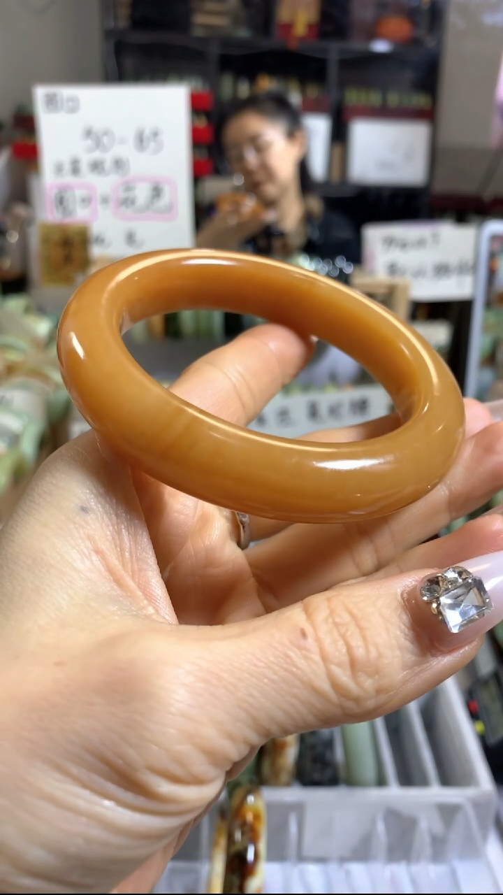 未镶嵌岫玉手镯58 61+