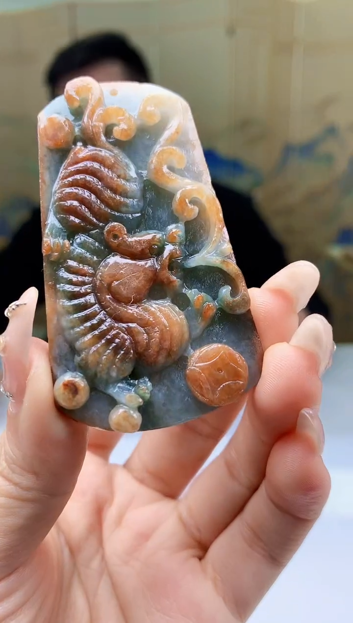 【闪购商品】定制翡翠未镶嵌5152ty-毛货挂件10