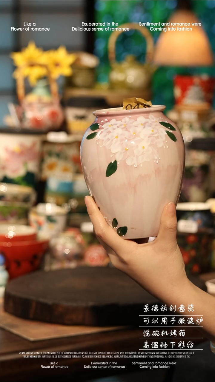 陶瓷景德镇高温釉下彩手工手绘款式@A0439@