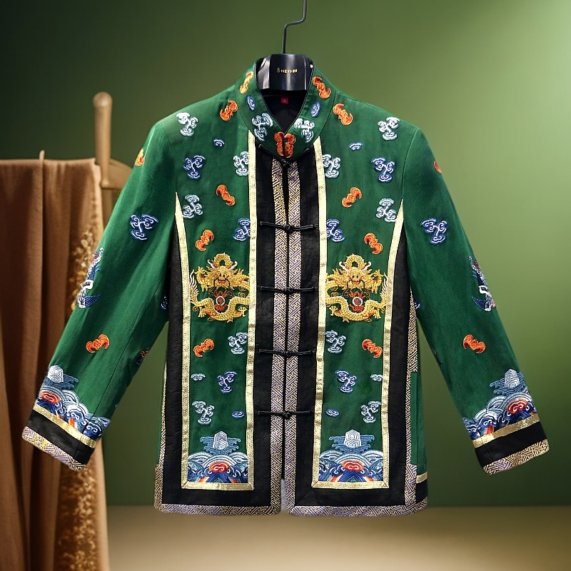 娑尔香云纱重工刺绣外套SI3WG03364