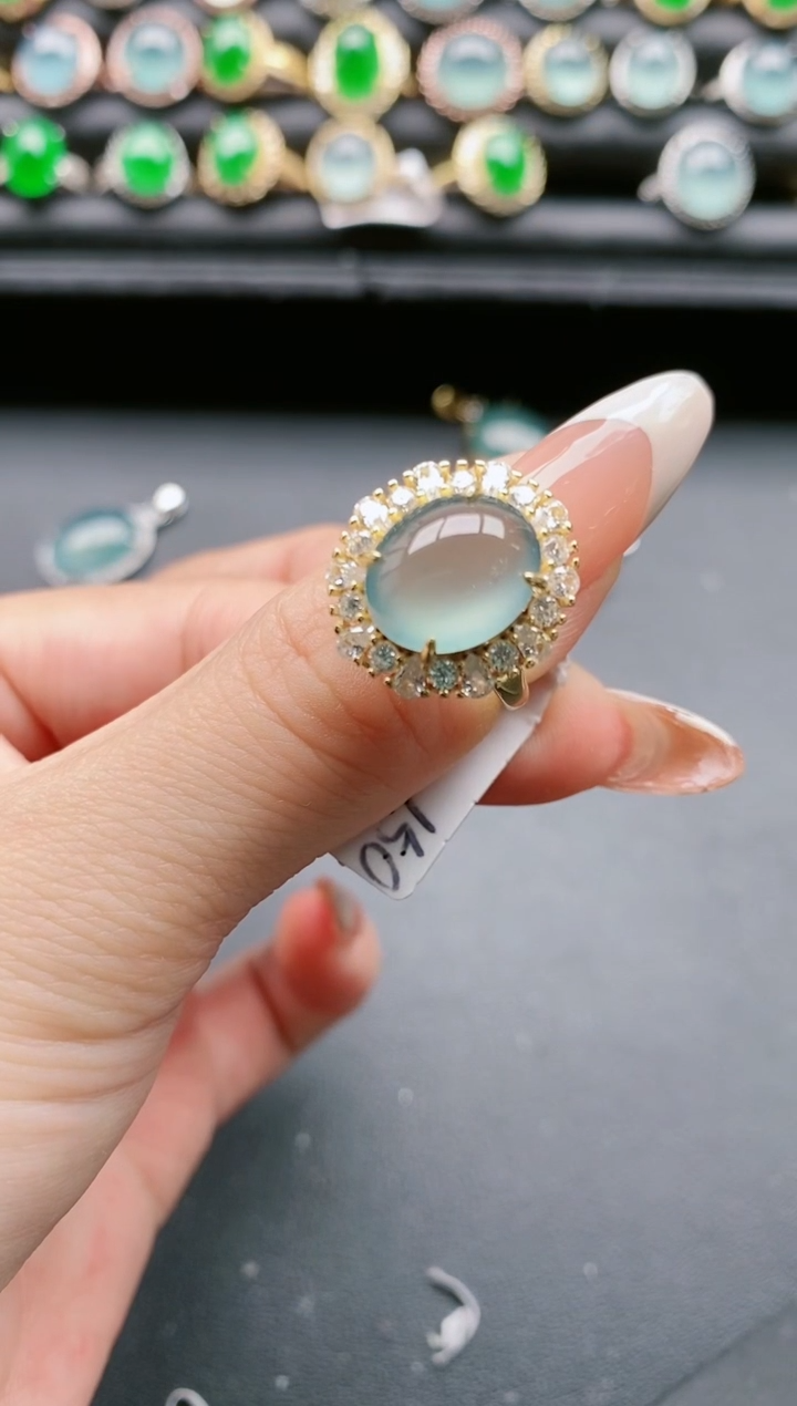 【闪购商品】翡翠戒指银S925镶嵌111111111