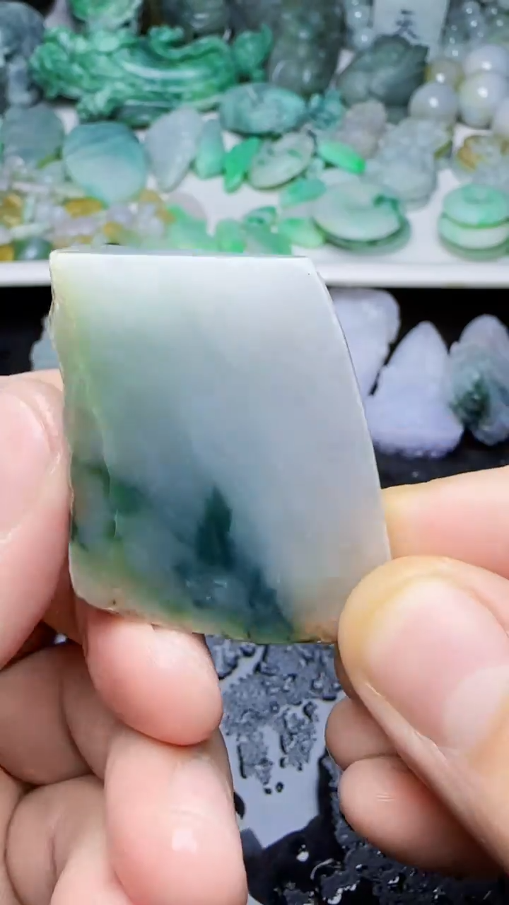 未镶嵌挂件翡翠文***康050