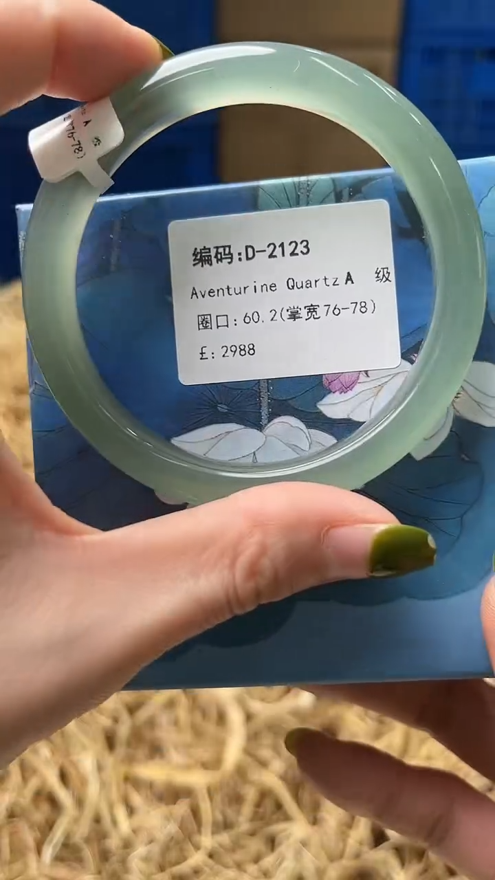 未镶嵌手镯石英质玉D2123