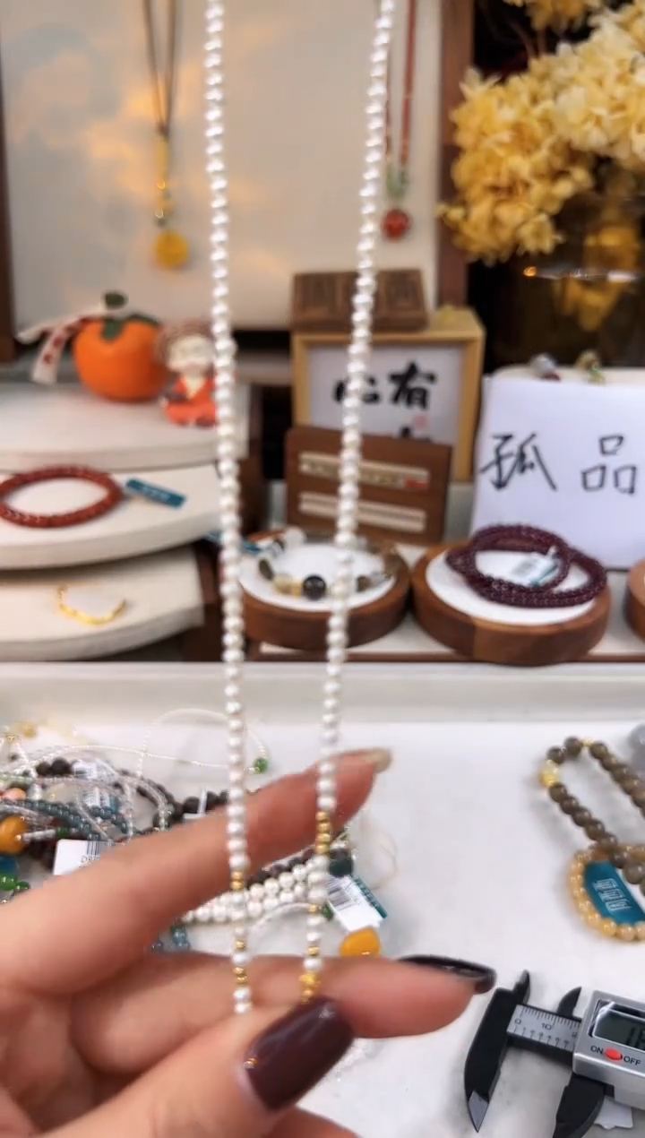 【闪购商品】淡水珍珠颈饰18K金镶嵌@@E921I013355