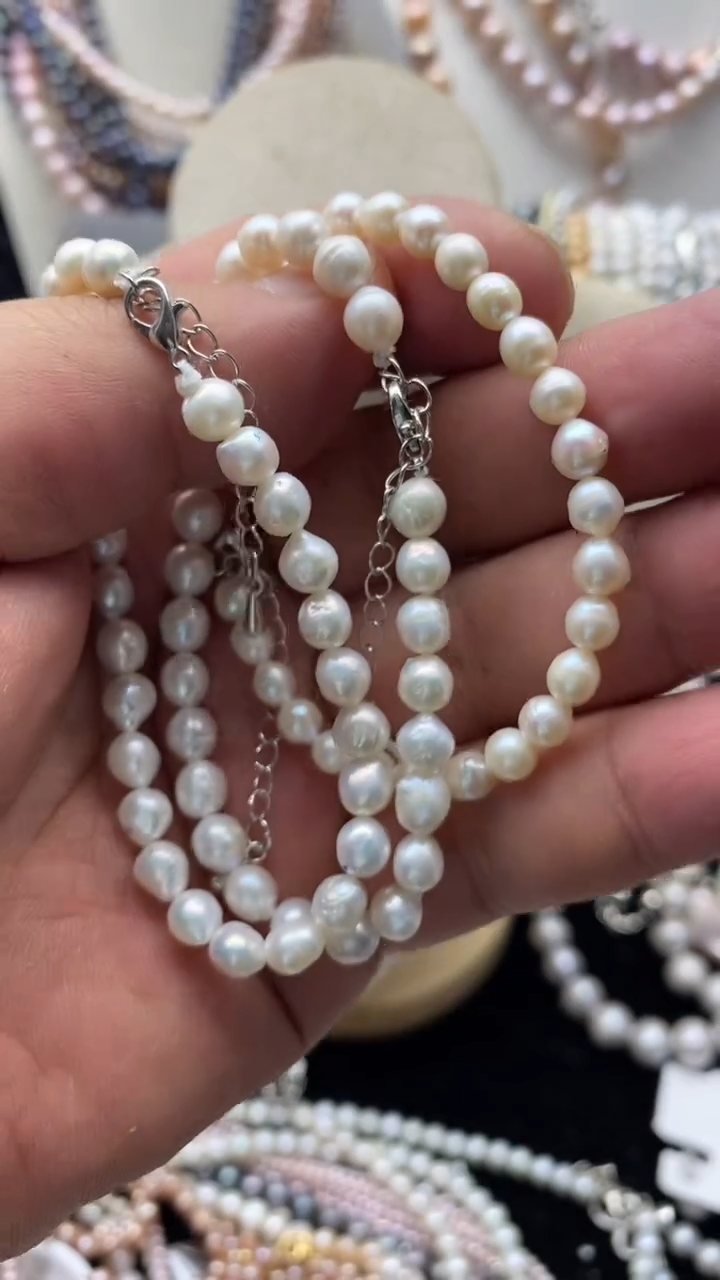 淡水珍珠未镶嵌项链1