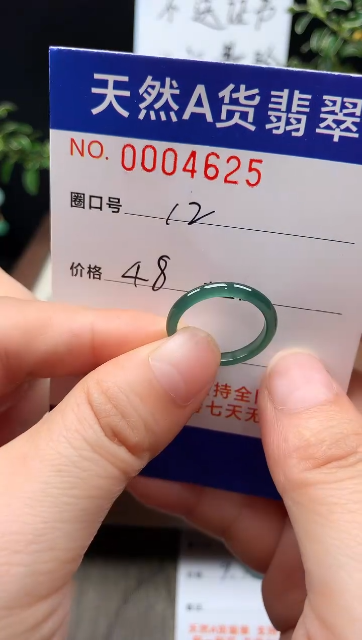 未镶嵌戒指翡翠12#