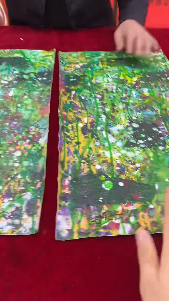 国画赵燮油画藤萝（任意一张）