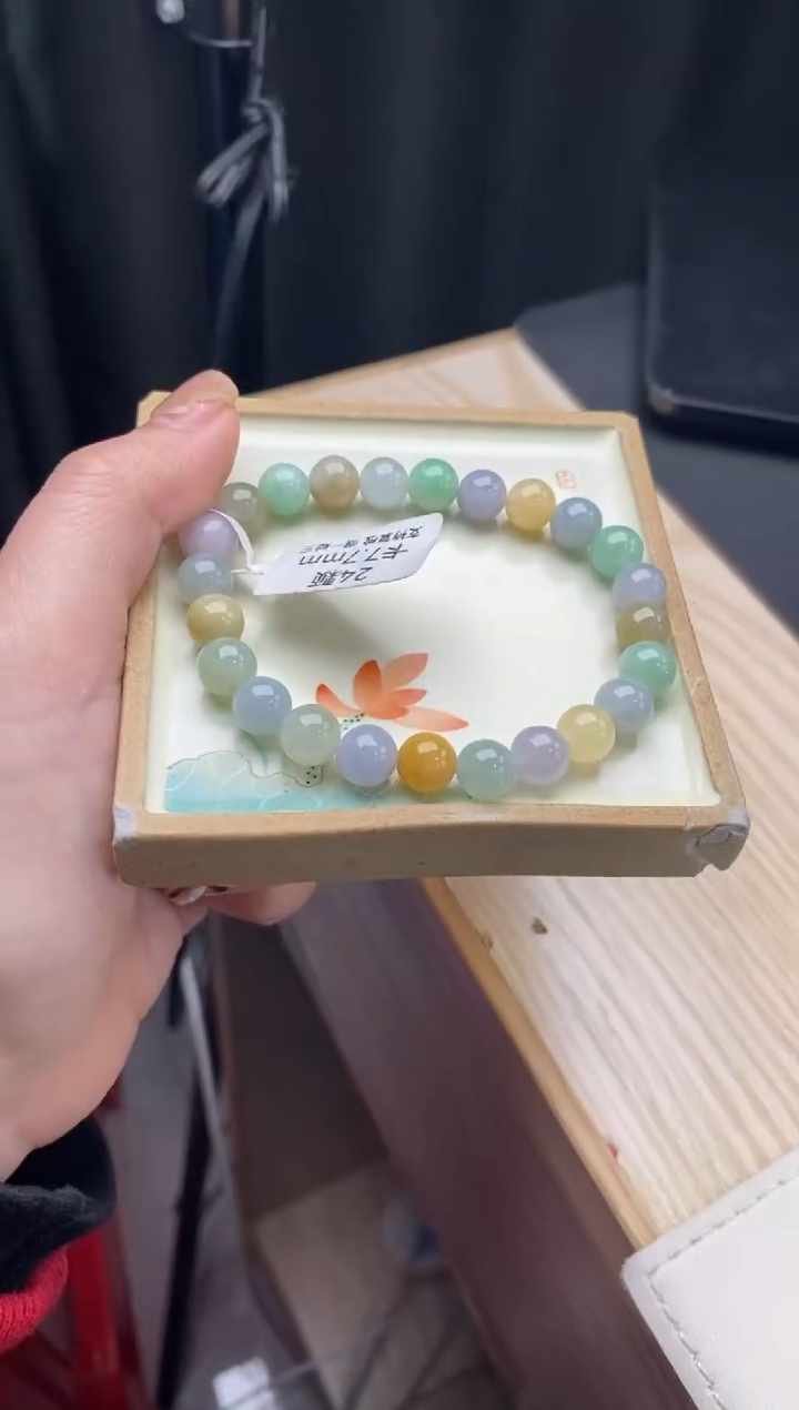 【闪购商品】翡翠手链未镶嵌天然翡翠手串d874