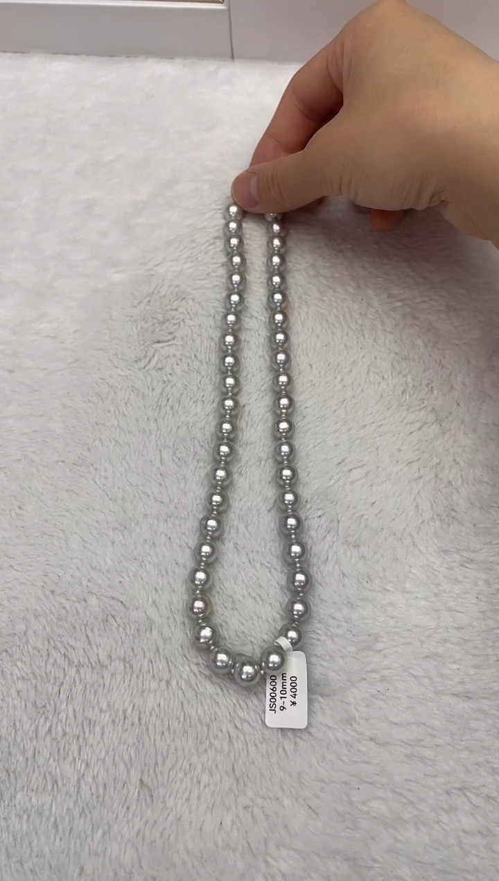 【闪购商品】海水珍珠颈饰未镶嵌AK真多麻9-10mm（多样性发一）