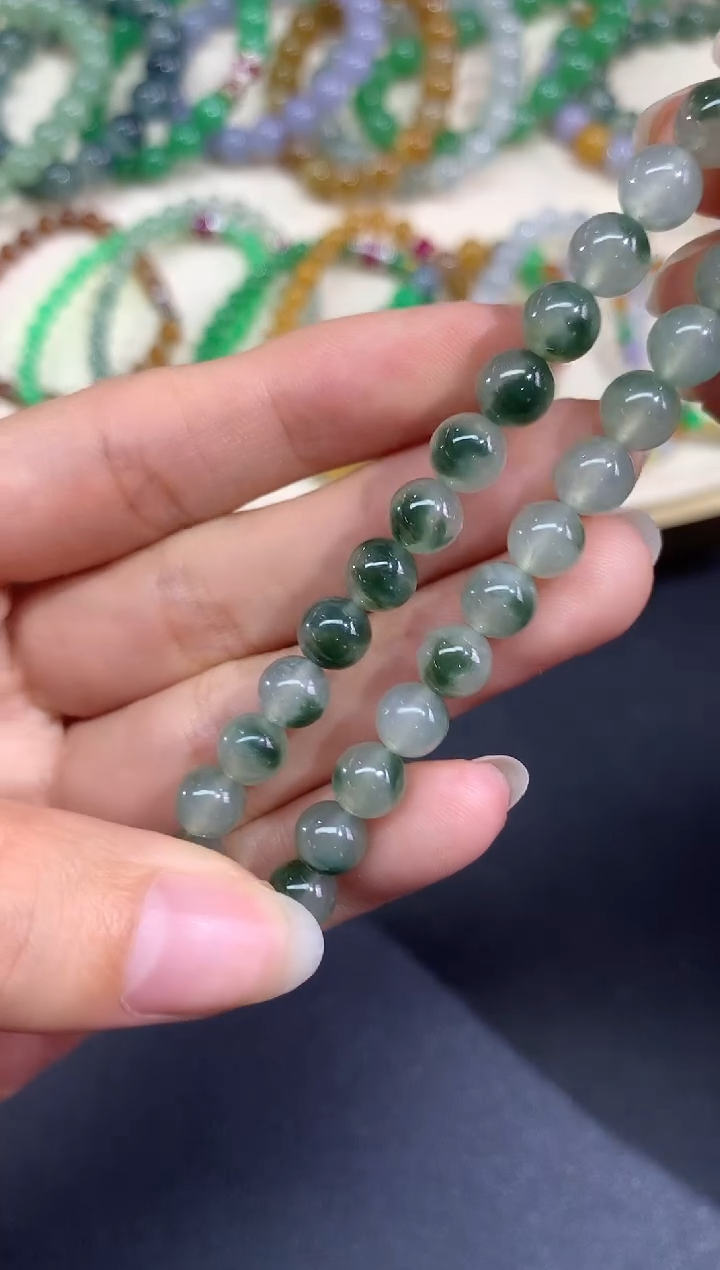 未镶嵌手串翡翠手串|750